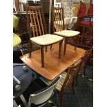 G PLAN DINING TABLE & SIX CHAIRS