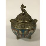 CLOISONNE & BRASS CENSER