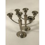 PAIR STERLING SILVER CANDELABRA