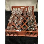COLLECTION OF CRYSTAL GLASS
