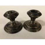 PAIR OF STERLING SILVER CANDLESTICKS