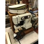 DORINA ELECTRIC SEWING MACHINE & VINTAGE RONSON HAIR DRYER