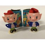TWO BOXED BIG EARS COLLECTORS EGG CUPS