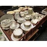 TWO TRAYS OF CHINA, MINTON ETC
