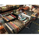 RECORDS & BOOKS - 4 TRAYS