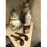 CHINESE VASE & OTHER ITEMS