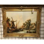 GILT FRAMED PICTURE - BELGIUM