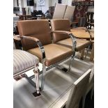 2 MILES VAN DE HOHE BRNO CHAIRS- TAN