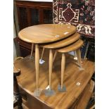 ERCOL PEBBLE NEST OF TABLES