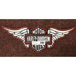 CAST IRON HARLEY DAVIDSON SIGN