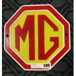 CAST IRON MG SIGN