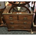 MAHOGANY FOUR DRAWER CHEST