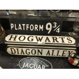 3 HARRY POTTER SIGNS
