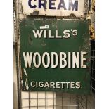 WOODBINE ENAMEL SIGN