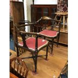 PAIR OF EDWARDIAN CHAIRS