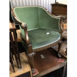 GREEN TUB CHAIR