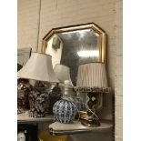 GILT FRAMED BEVELLED MIRROR