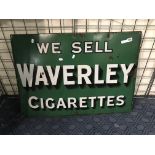 WAVERLEY CIGARETTE ENAMEL SIGN