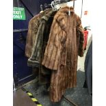 SIX FUR COATS