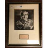 TONY HANCOCK FRAMED PHOTO & ACCOMPANYING AUTOGRAPH