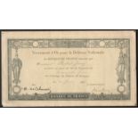 1916 BANQUE DE FRANCE VERSEMENT D'OR POUR LA DEFENSE NATIONALE