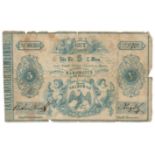 EMERGENCY BANKNOTE FOR CZECH 19c. FALKENAU (SOKOLOV) 5 KR