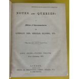 NOTES AND QUERIES - A MEDIUM OF INTERCOMMUNICATION FOR LITERARY MEN, GENERAL READERS ETC FIFTH SE
