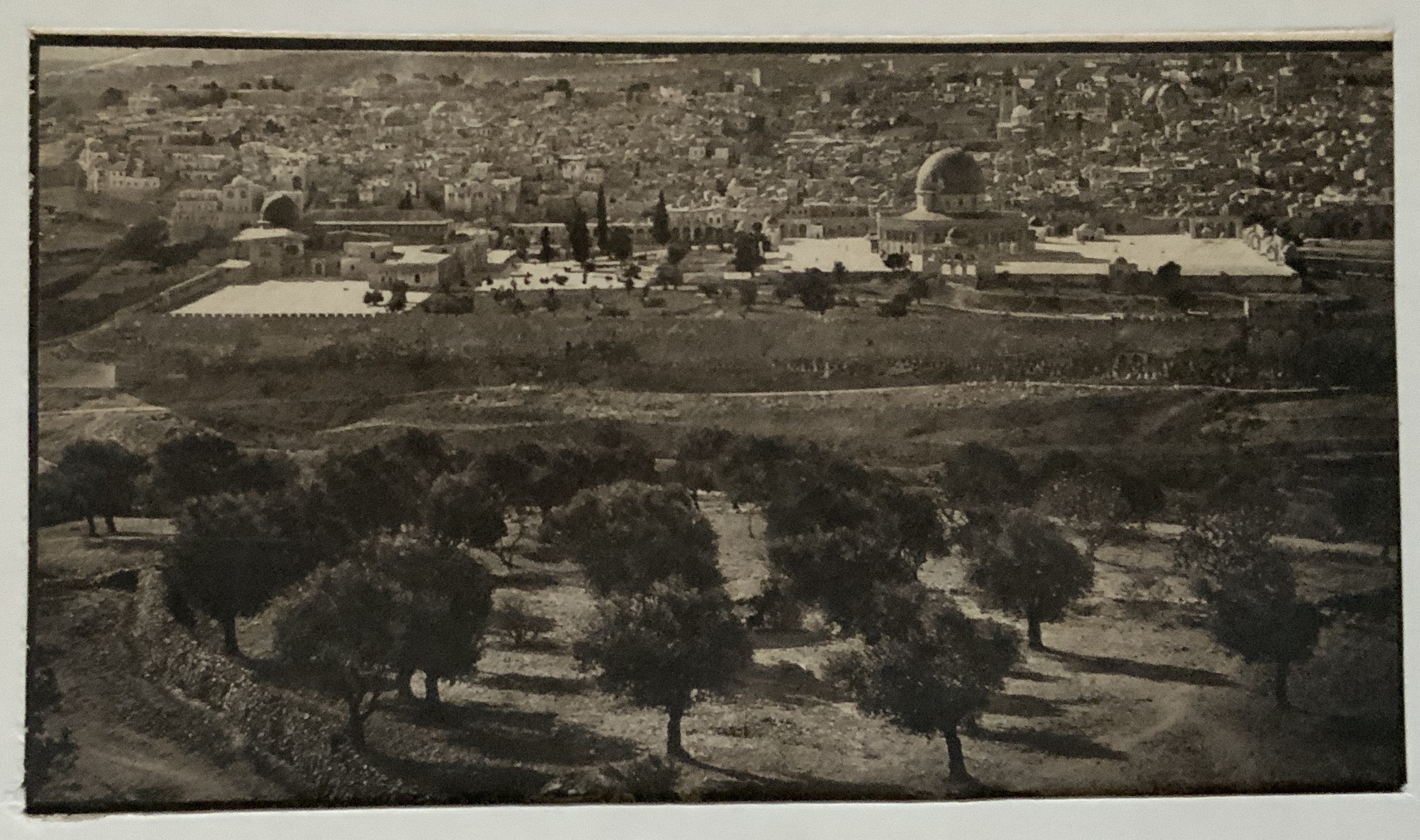 JERUSALEM EARLY ETCHING (c.1910) App.size: 20cm x 11.5cm (total 32cm x 23cm)