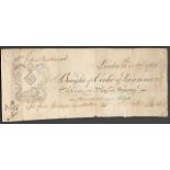 JOHN BUCHANAN LONDON 1762 RECEIPT IN ACCEPTABLE CONDITION