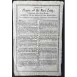 ANTIQUE PRINT PAGE TEXT THE WAY TO BE HAPPY ALL THE DAY LONG DESCRIBED IN SEVERAL RULES App.size