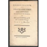 1787 REMONTRANCE DES VINGT-QUATRE CORPS DES METIERS DE LA VILLE DE NAMUR