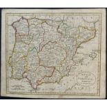 EARLY MAP OF SPAIN AND PORTUGAL FROM THE BEST AUTHORITIES