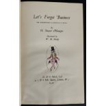 1930 LET'S FORGET BUSINESS THE COMMENTARIES OF FORTNUM & MASON BY STUART MENZIES