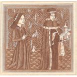 PRINT OF DUKE HUMPHREY & ELEANOR, DUCHESS OF GLOUCESTER STAMPED LONDON LIBRARY