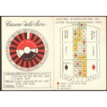 GIUOCO DELLE VARIE ROULETTE CASINO EPHEMERA