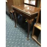 MAHOGANY CARD TABLE