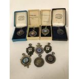10 VARIOUS SILVER MEDALS
