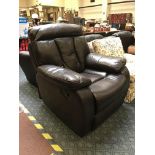 LEATHER RECLINER ARMCHAIR