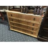 BAMBOO CHEST OF DRAWERS