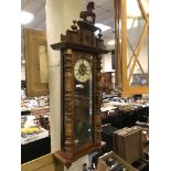 WALNUT VIENNA WALL CLOCK