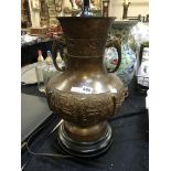 BRONZE TABLE LAMP