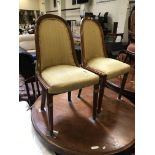 TWO BIEDERMEIER SPOONBACK CHAIRS