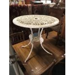 METAL GARDEN TABLE