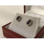 14CT GOLD TANZANITE STUDS