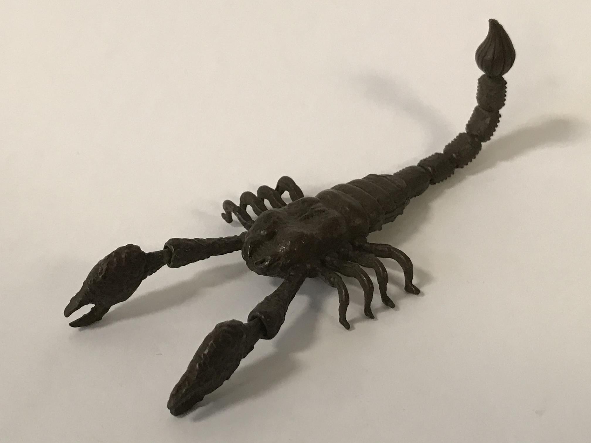 BRONZE ARTICULATED SCORPION