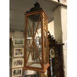 WOOD & METAL SECTION LANTERN