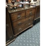 MAHOGANY FOUR DRAWER CHEST