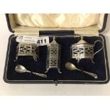 HM SILVER CONDIMENT SET - CASED