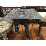CARVED INDIAN TABLE