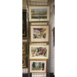 WATERCOLOUR LEIGH ON SEA RAILWAY STATION WITH 3 OTHERS BY ACCLAIMED LOCAL ARTIST ERIC DAWSON